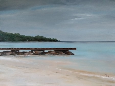 Curacao, olieverf 2020,Verkocht